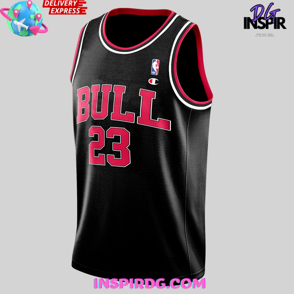 Chicago Bulls X Billie Eilish Black Basketball Jersey - Image 2