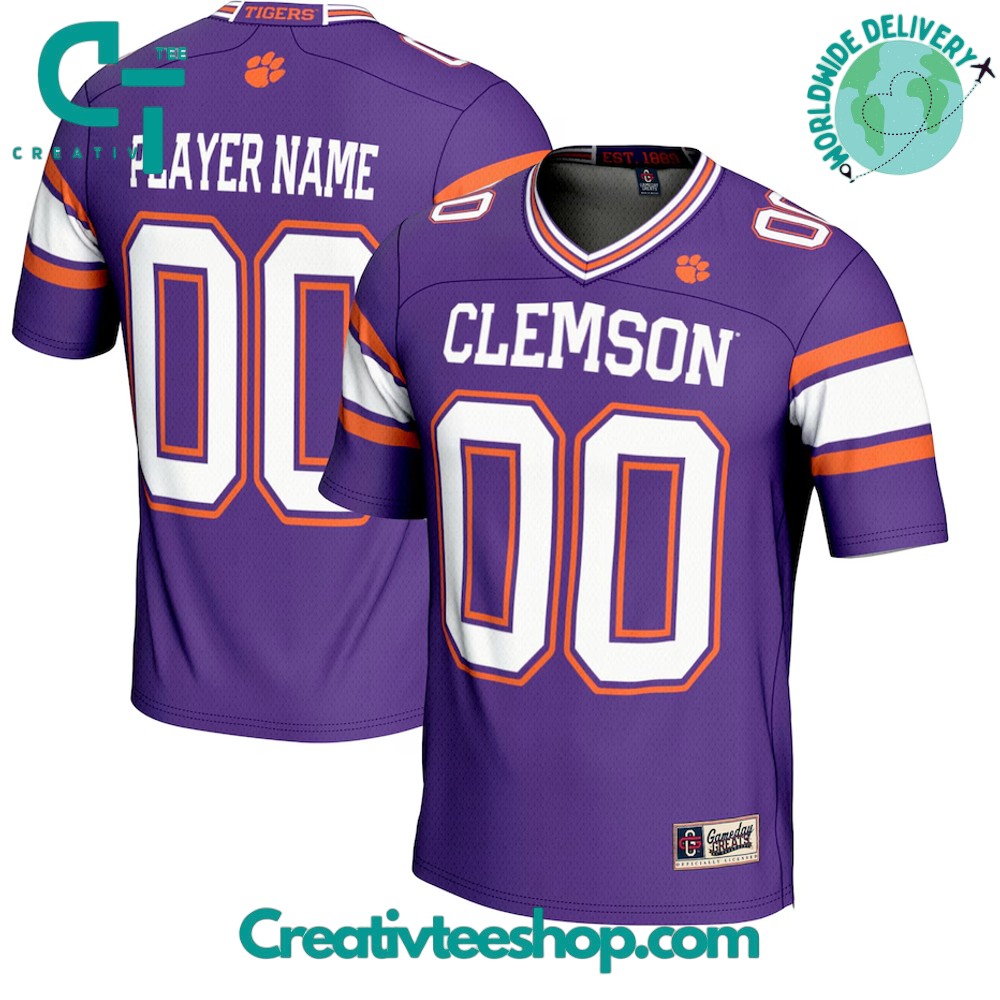 Clemson Tigers Gameday Greats Purple Football Jersey