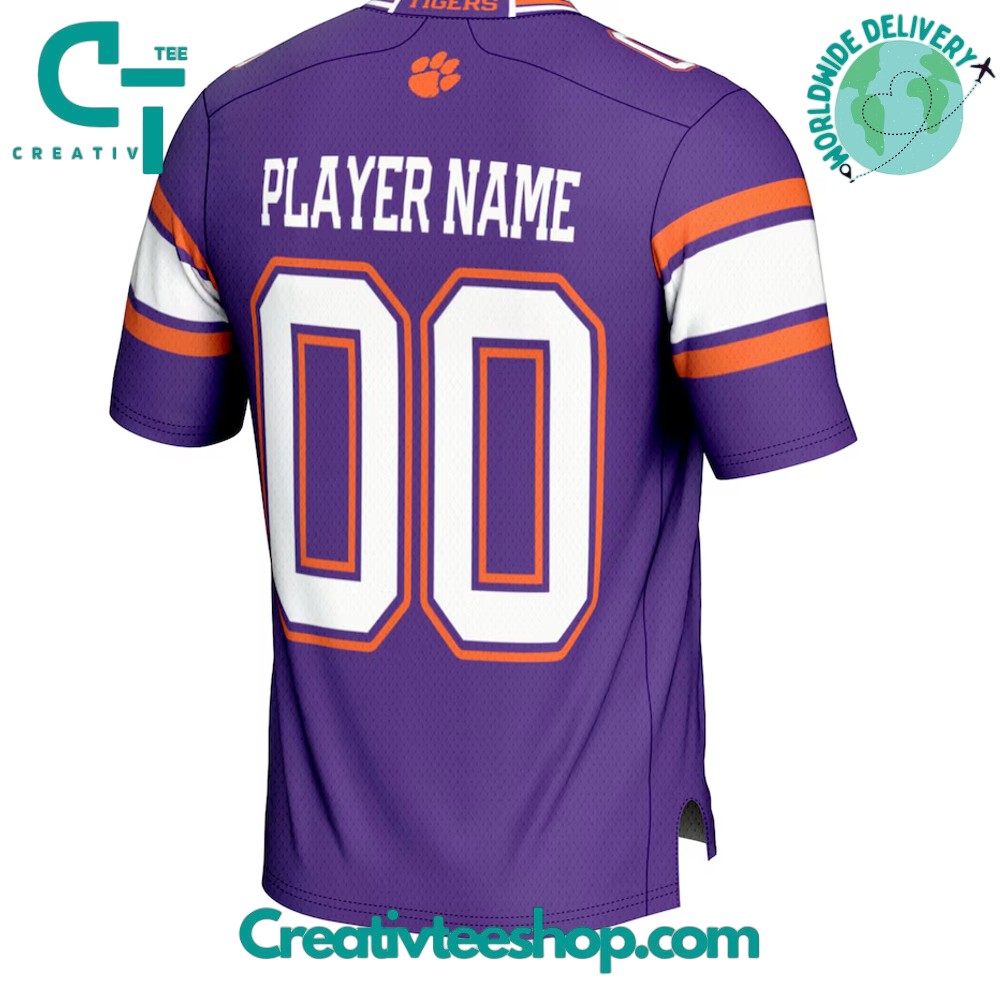 Clemson Tigers Gameday Greats Purple Football Jersey - Image 3