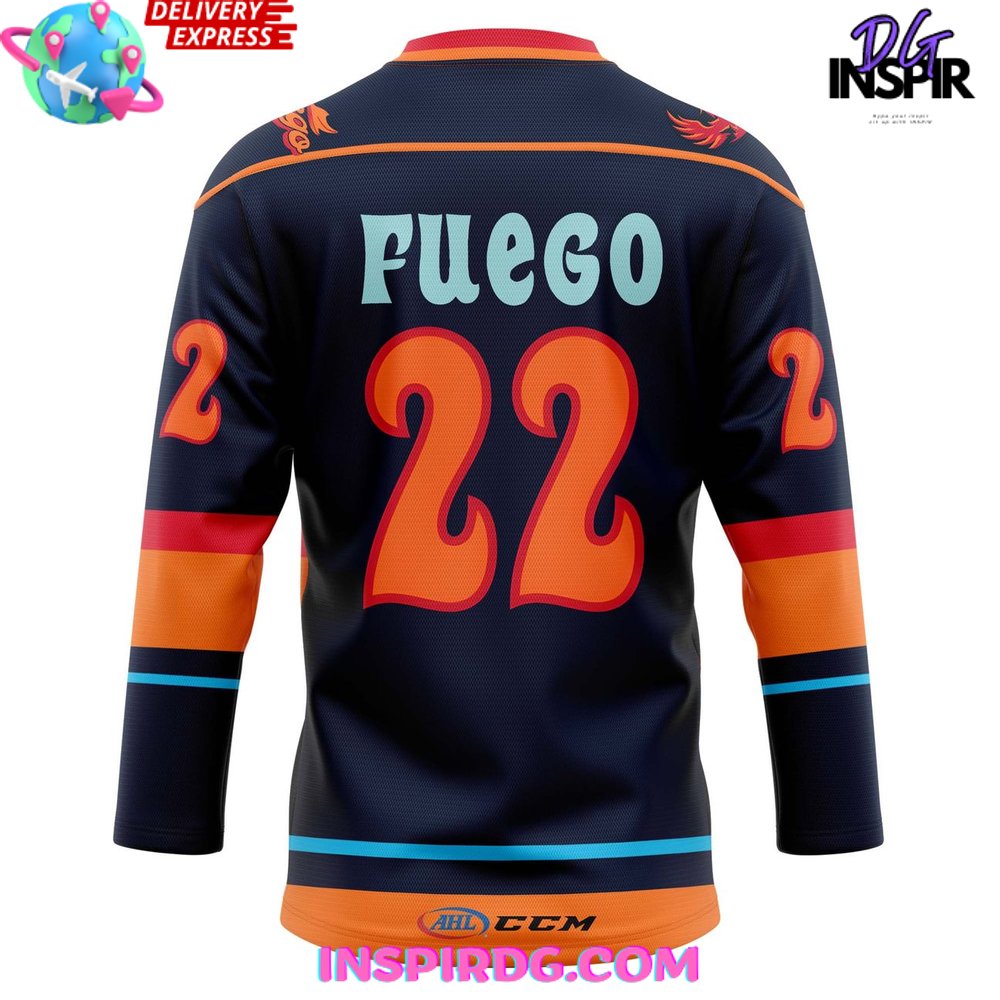 Coachella Valley Firebirds Fuego’S Birthday 2025 Hockey Jersey - Image 3
