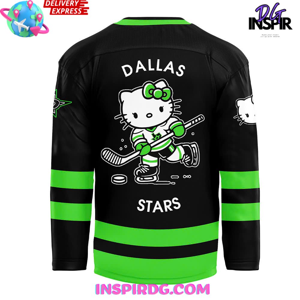 Dallas Stars X Hello Kitty 50Th Anniversary Hockey Jersey - Image 3