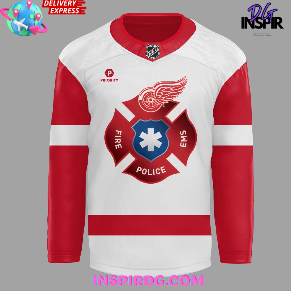 Detroit Red Wings Hometown Heroes Night Special Hockey Jersey - Image 2