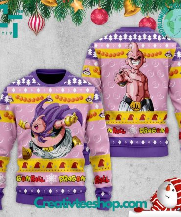 Dragon Ball Majin Buu Ugly Christmas Sweater
