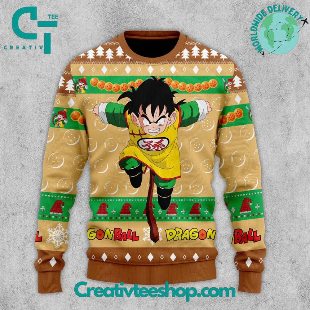 Dragon Ball Gohan Ugly Christmas Sweater - Image 2
