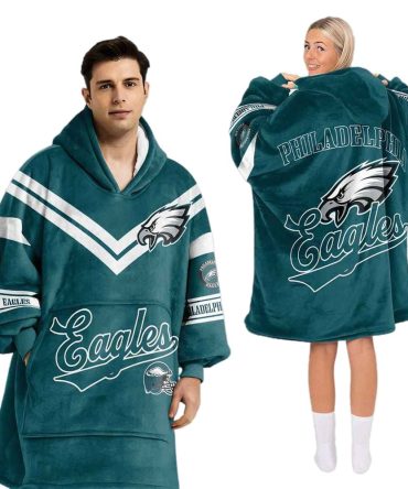 Eagles Football Unisex Blanket Hoodie 2025