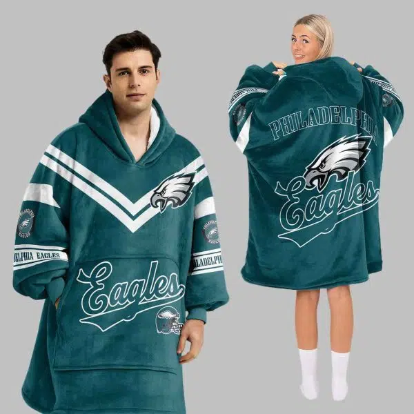 Philadelphia Eagles Football Unisex Blanket Hoodie