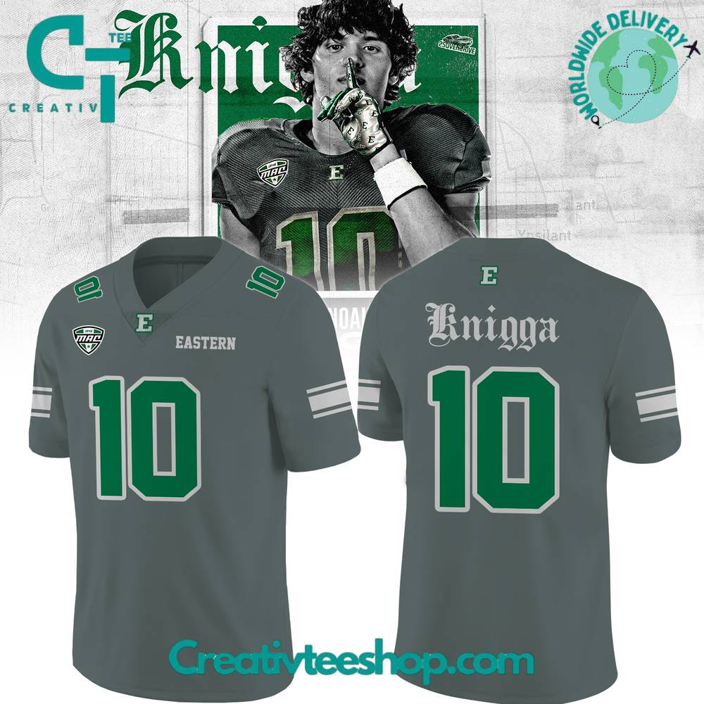 Eastern Michigan Eagles Football Noah Knigga Football Jersey