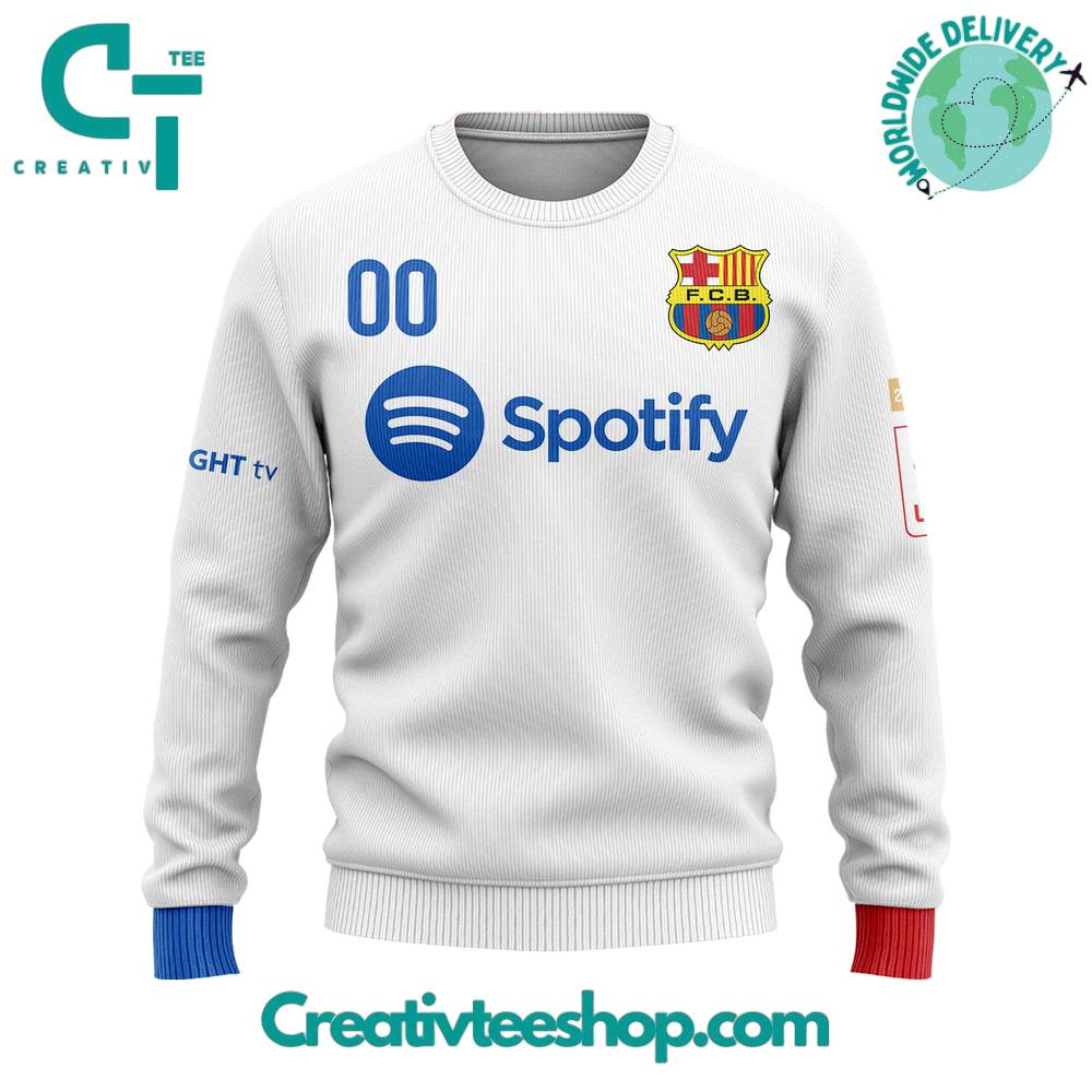 Fc Barcelona Away Kits Personalized Sweater - Image 2