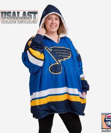 St. Louis Blues Nhl Fleece Hoodie Blanket