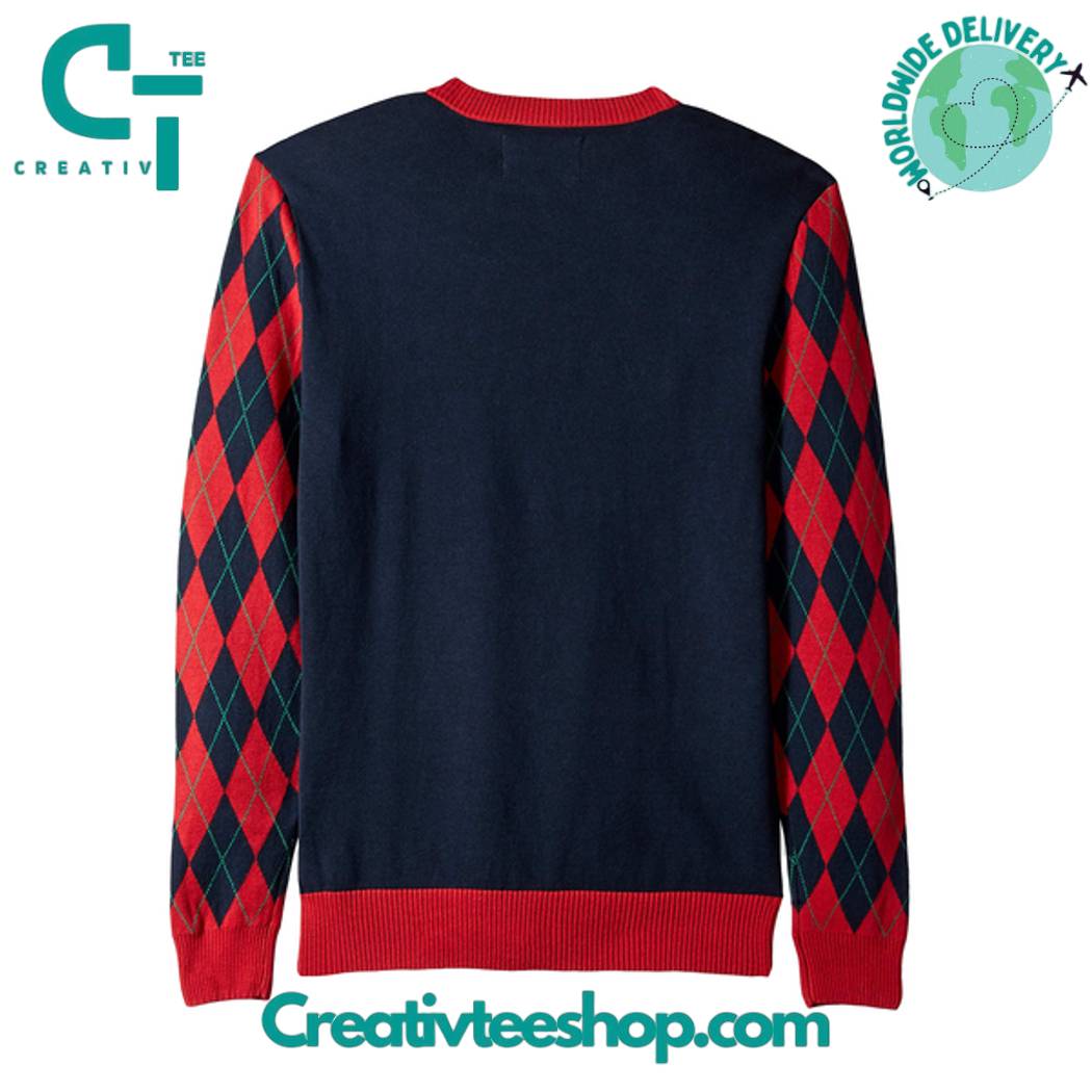 Golfing Santa Ugly Christmas Sweater - Image 2