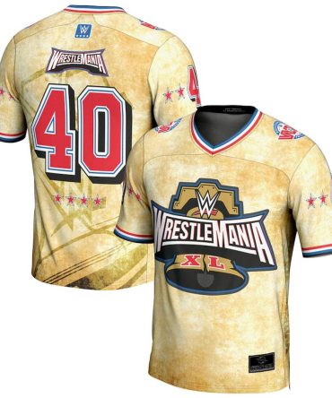 Wrestlemania 40 Prosphere Tan Football Jersey