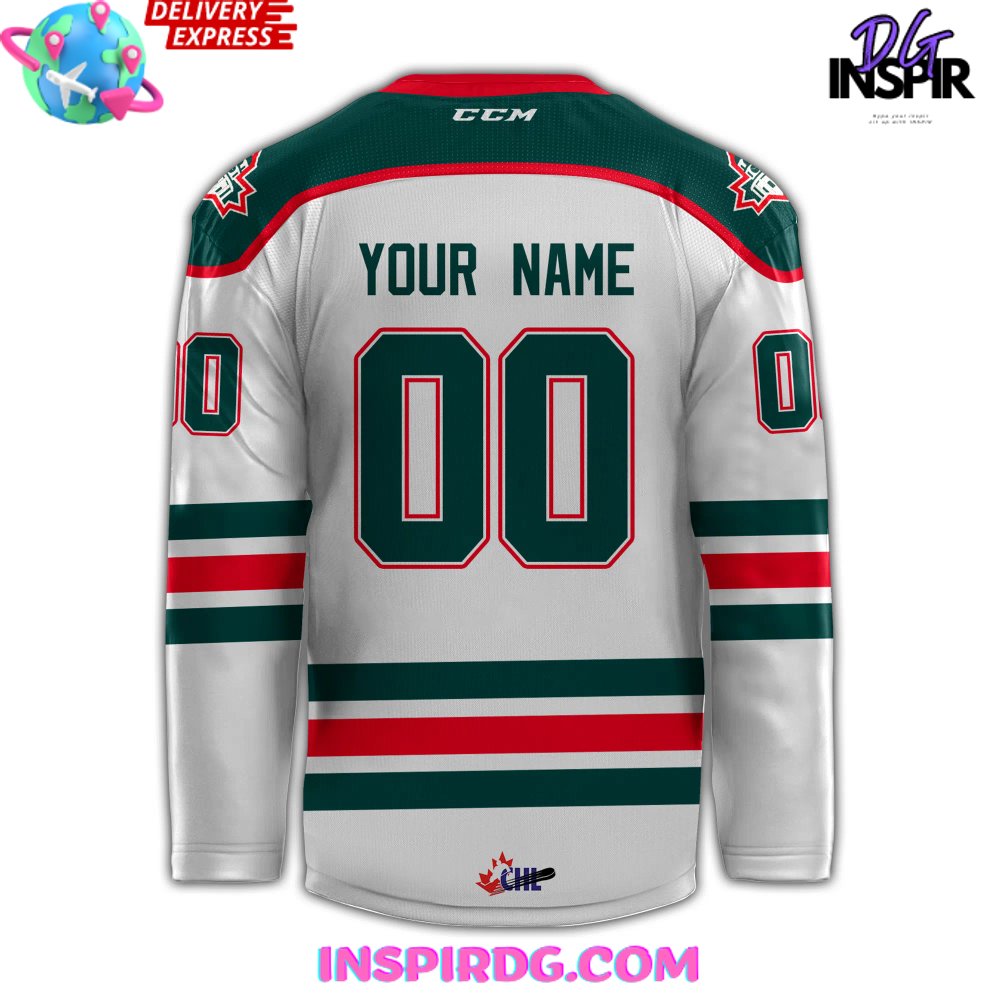 Halifax Mooseheads Ccm Branding 2024 White Hockey Jersey - Image 3