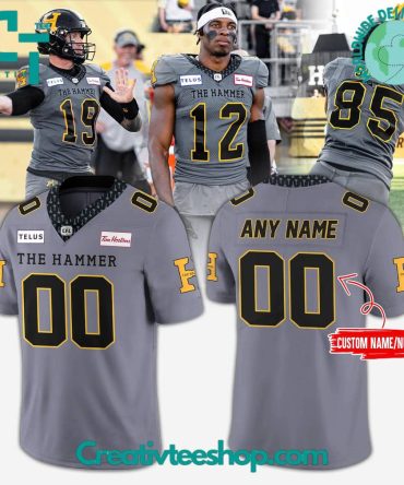Hamilton Tiger-Cats The Hammer Special Grey Jersey