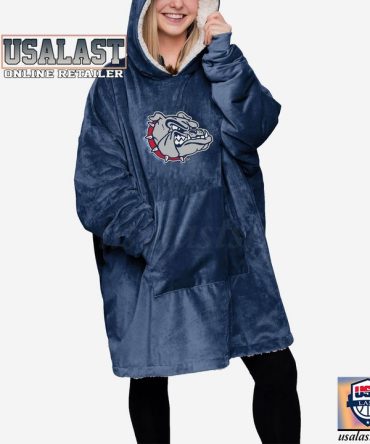 Gonzaga Bulldogs Ncaa Blanket Hoodie Hoodie Blanket