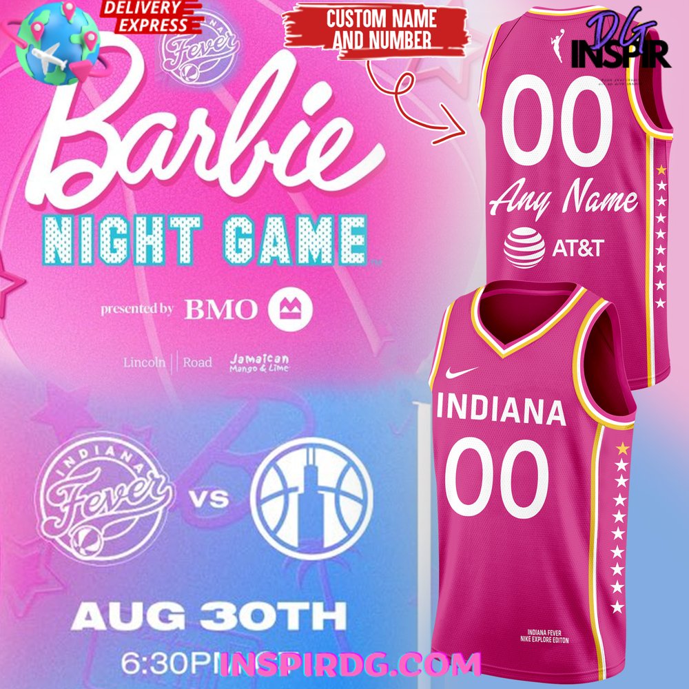 Indiana Fever X Barbie Night 2024 Basketball Jersey