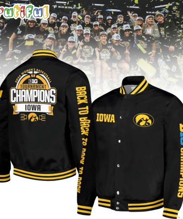 Iowa Hawkeyes 2024 Big Ten Women'S Basketball Conference Tournament Champions Jacket