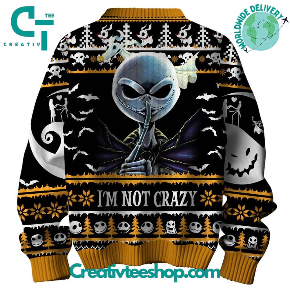 Jack Skellington Pumpkin Ugly Christmas Sweater - Image 3