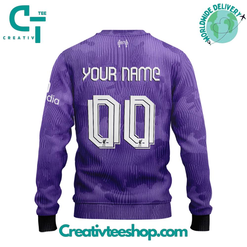 Liverpool Third Kits Personalized Sweater - Image 3