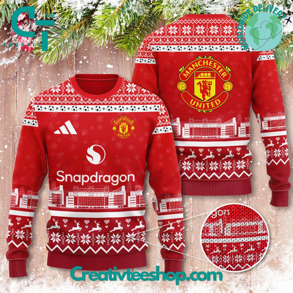 Manchester United X Snapdragon Ugly Christmas Sweater