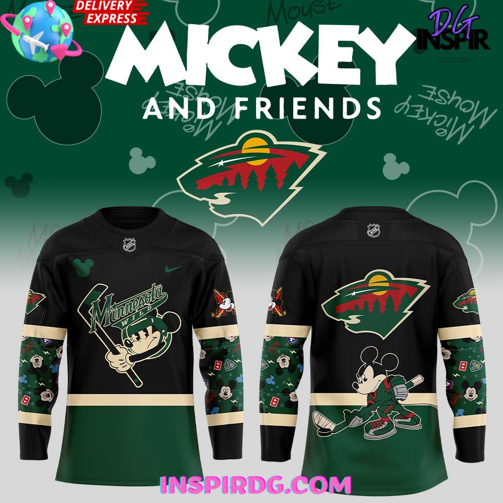 Minnesota Wild Mickey & Friends Special Hockey Jersey