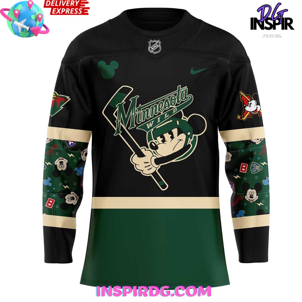 Minnesota Wild Mickey & Friends Special Hockey Jersey - Image 2