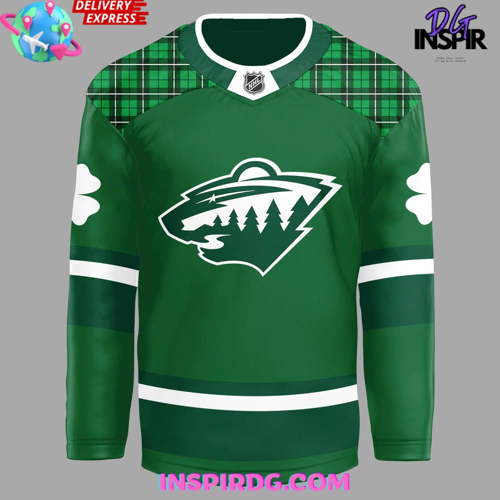 Minnesota Wild St. Patrick’S Day 2025 Jersey - Image 2