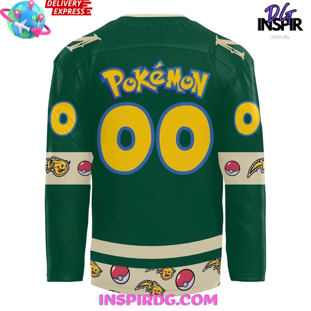Minnesota Wild X Pokémon Special Hockey Jersey - Image 3