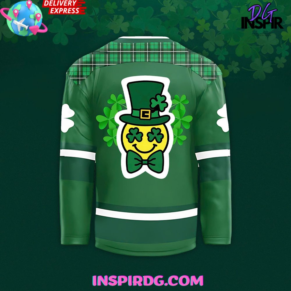 Minnesota Wild X St. Patrick’S Day 2025 Hockey Jersey - Image 3