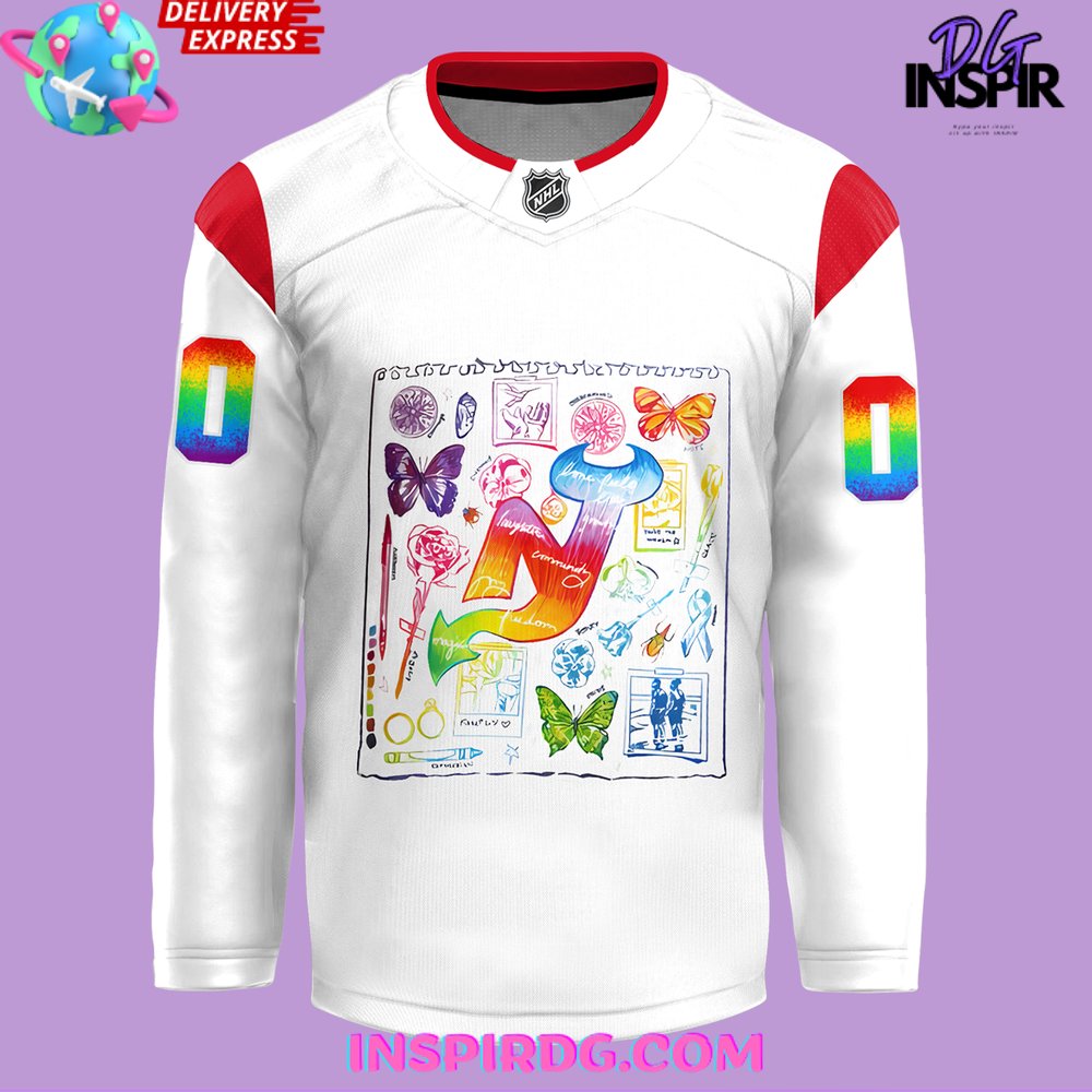 New Jersey Devils Pride Night 2025 Hockey Jersey - Image 2
