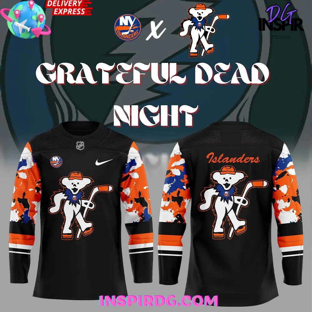 New York Islanders Grateful Dead Night Special Hockey Jersey