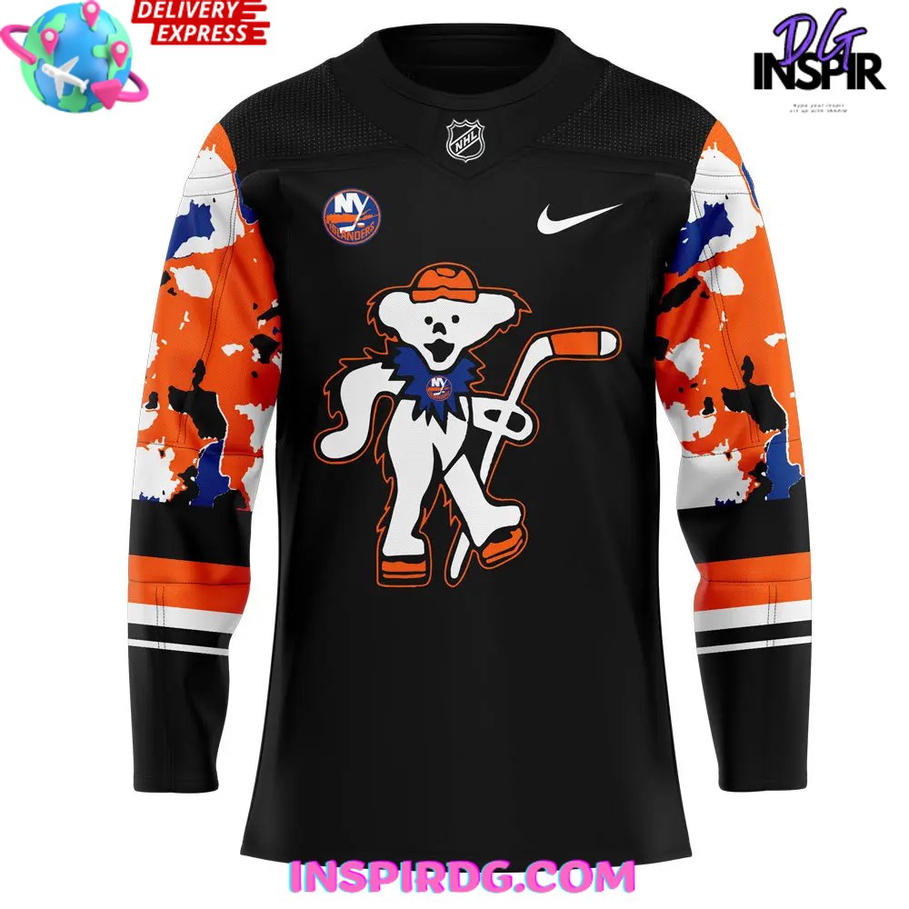 New York Islanders Grateful Dead Night Special Hockey Jersey - Image 2