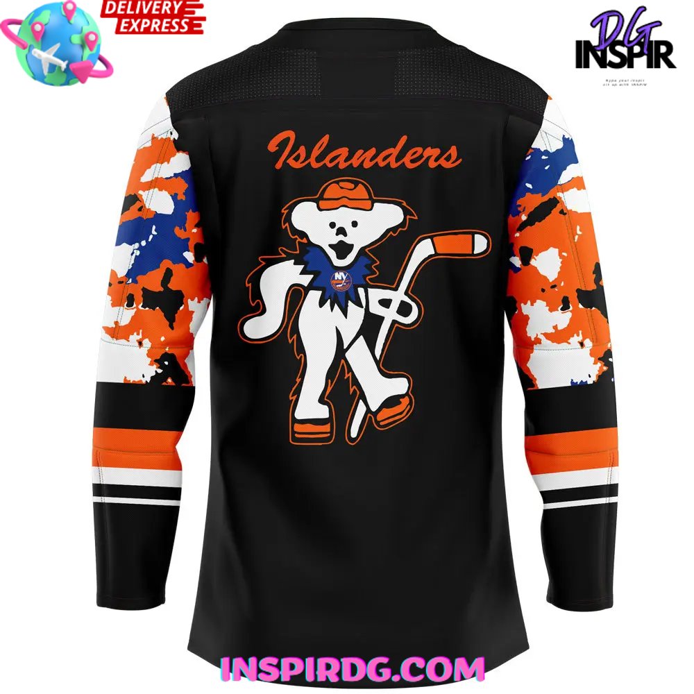 New York Islanders Grateful Dead Night Special Hockey Jersey - Image 3