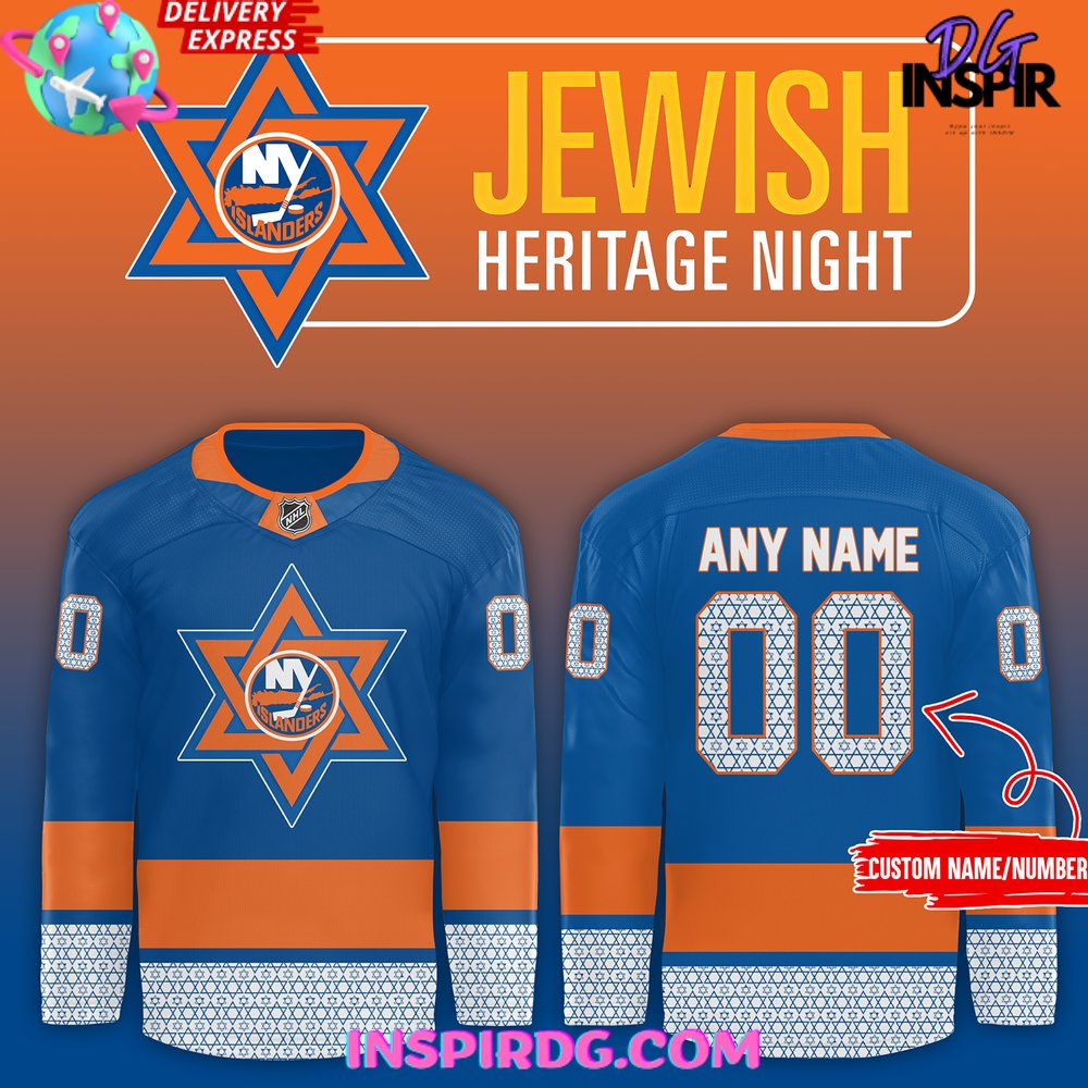 New York Islanders Jewish Heritage Night Special Hockey Jersey