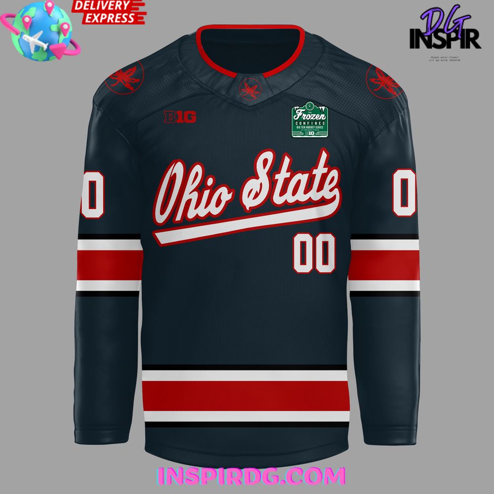 Ohio State Ice Hockey Frozen Confines 2025 Jersey - Image 2