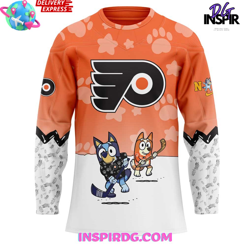 Philadelphia Flyers Bluey And Bingo Special Jersey - Image 2
