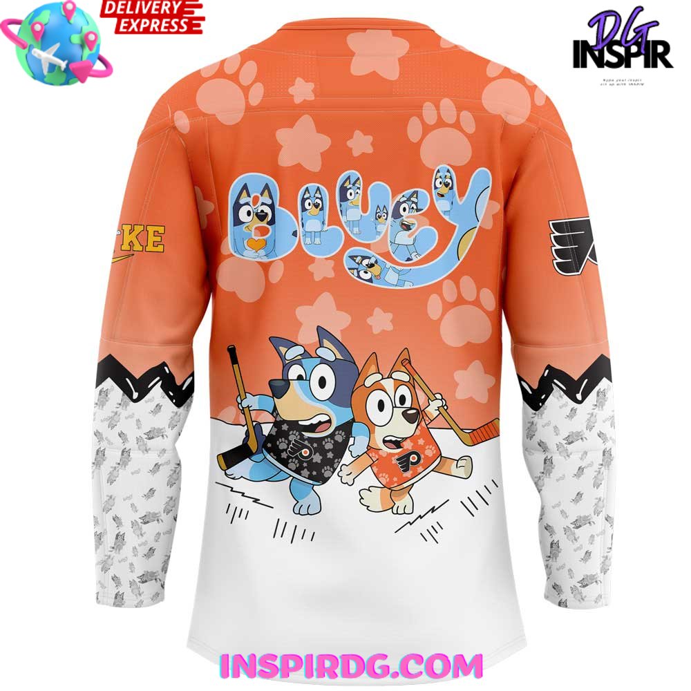 Philadelphia Flyers Bluey And Bingo Special Jersey - Image 3