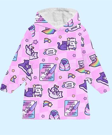 Pride Cat Blanket Hoodie