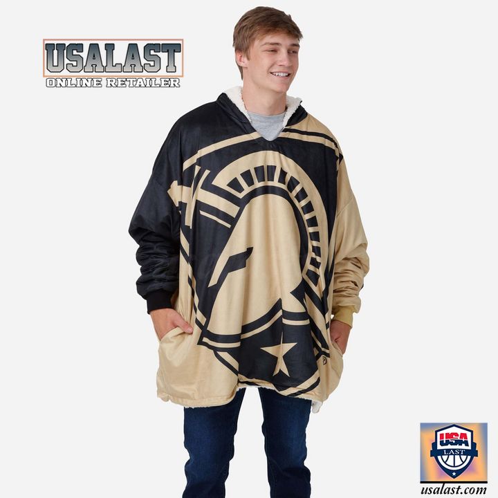 Army Black Knights Football Big Logo Fleece Hoodie Blanket - Image 2