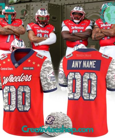 Quad City Steamwheelers X 2025 Military Appreciation Night Custom Football Jersey