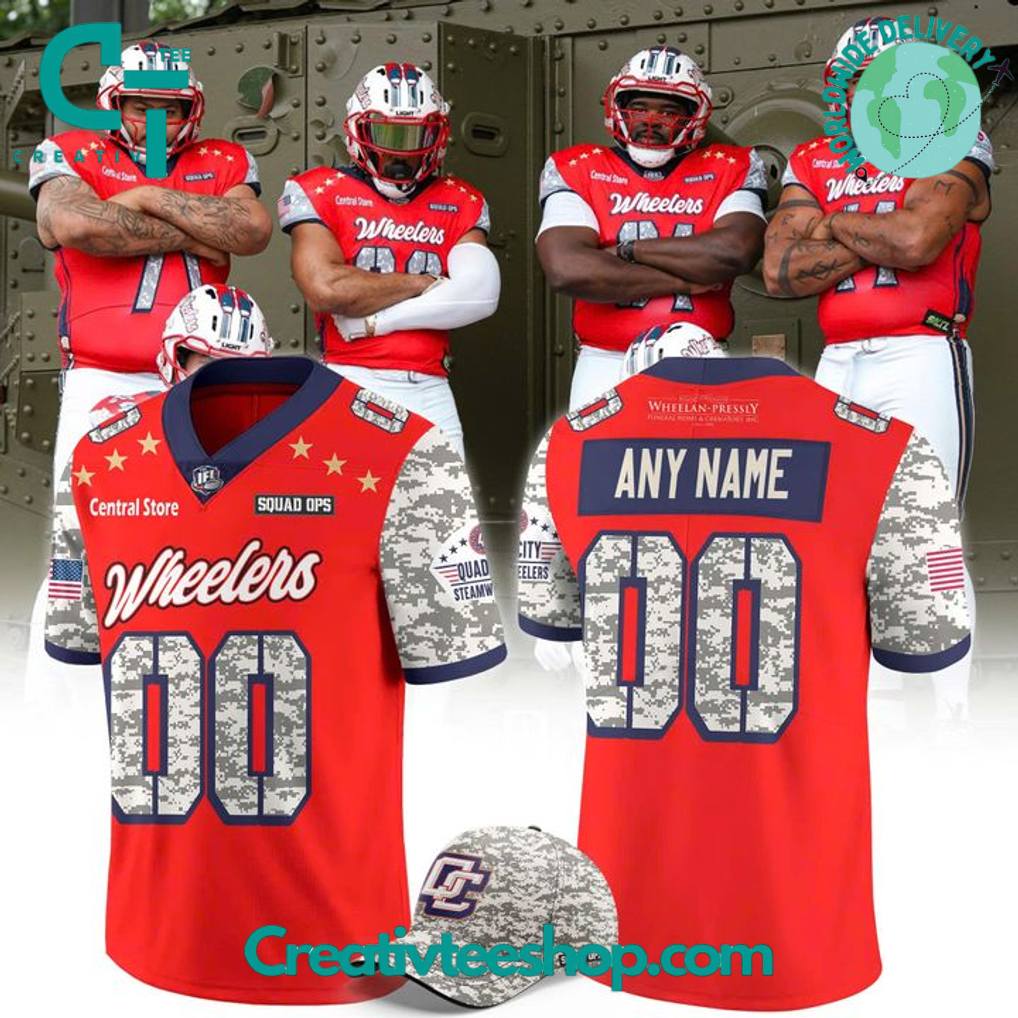 Quad City Steamwheelers X 2025 Military Appreciation Night Custom Football Jersey