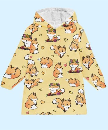 Red Fox Blanket Hoodie