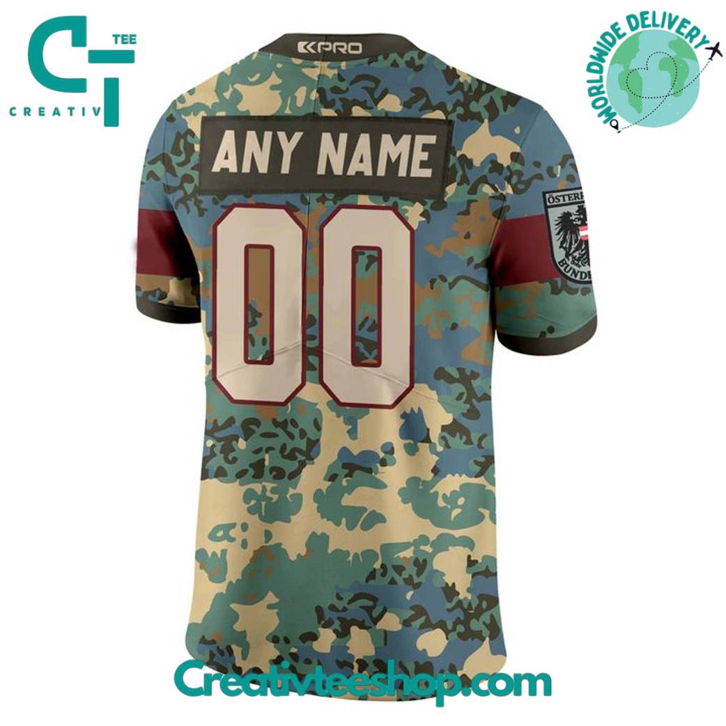 Rhein Fire Bundeswehr 2025 Camo Football Jersey - Image 3