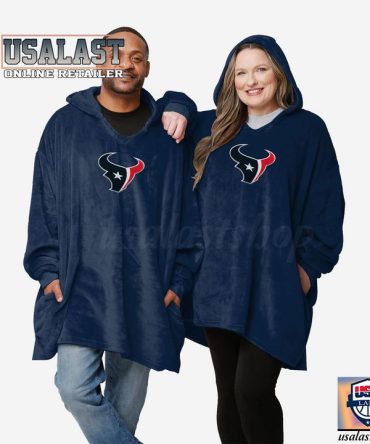 New Nfl Houston Texans Lightweight Blanket Hoodie Hoodie Blanket