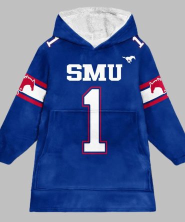 Smu 1 Football Unisex Blanket Hoodie