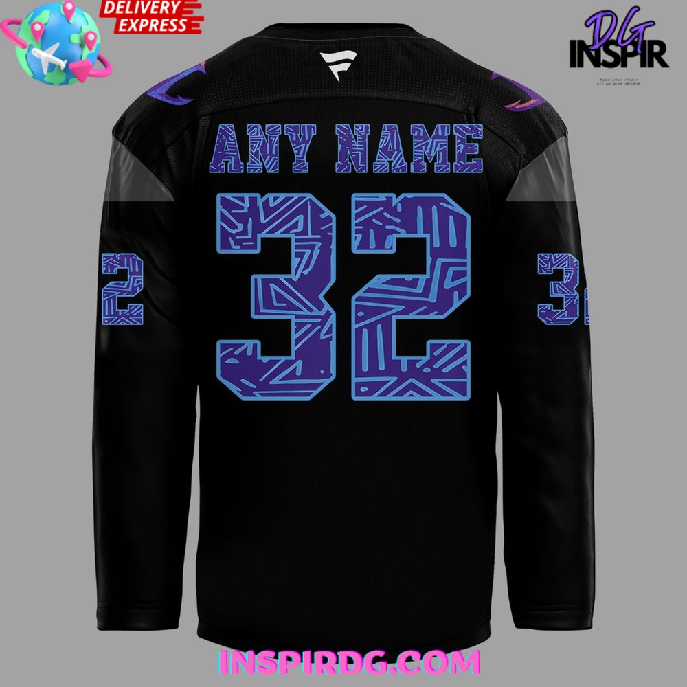 Seattle Kraken Black Hockey History Night Game 2025 Special Hockey Jersey - Image 3