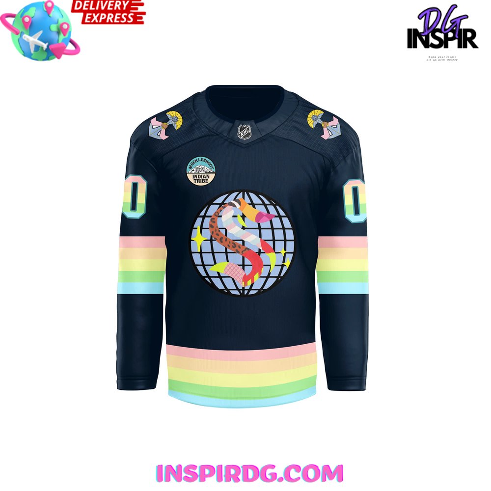 Seattle Kraken Pride Night Special Edition Hockey Jersey - Image 2