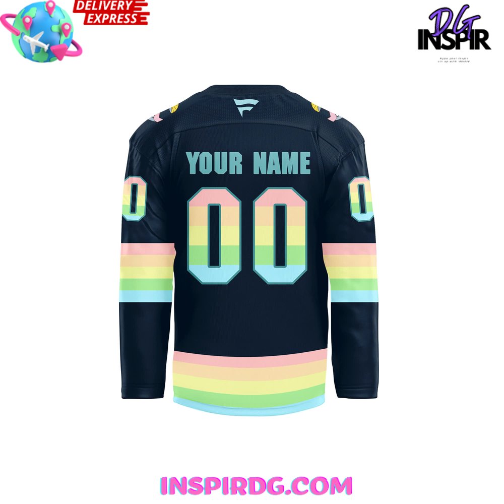 Seattle Kraken Pride Night Special Edition Hockey Jersey - Image 3