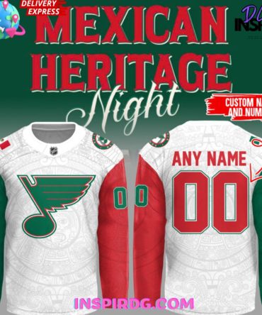 St. Louis Blues Mexican Heritage Night 2025 Hockey Jersey