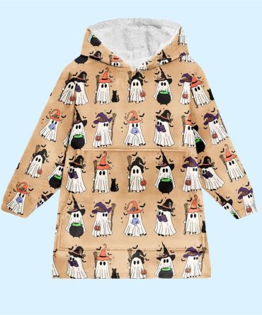 Сute Ghost Witch Blanket Hoodie
