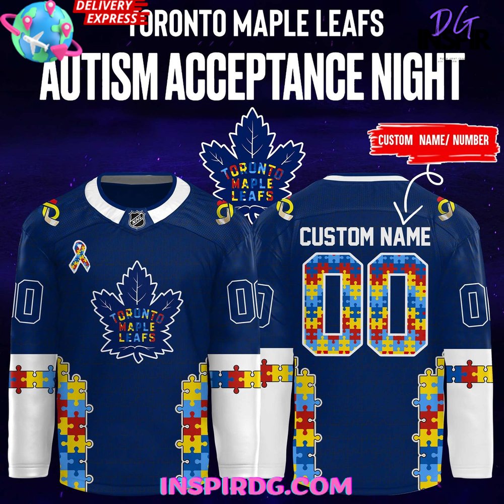 Toronto Maple Leafs Autism Awareness Night 2025 Hockey Jersey